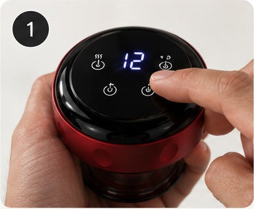 Illustrated step 1: Power on & adjust