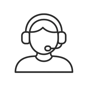 Customer care headset icon